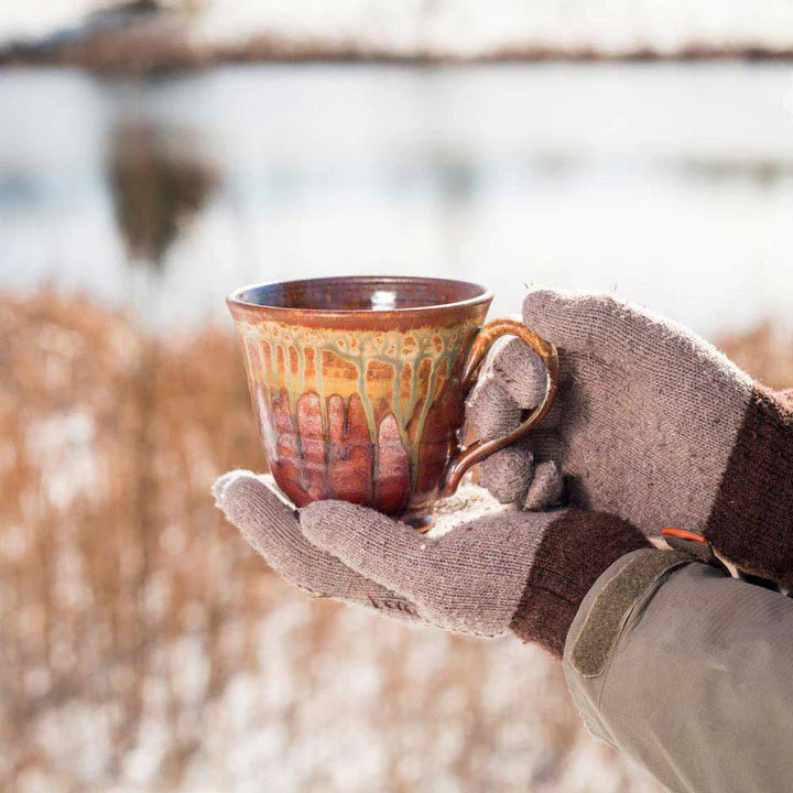Blanket Creek Pottery Rustic Red Soup Mug - Handcrafted Ceramic Coffee Cup for Hot Beverages, Perfect for Soups, Tea & Cocoa - Cozy Home & Office Use
