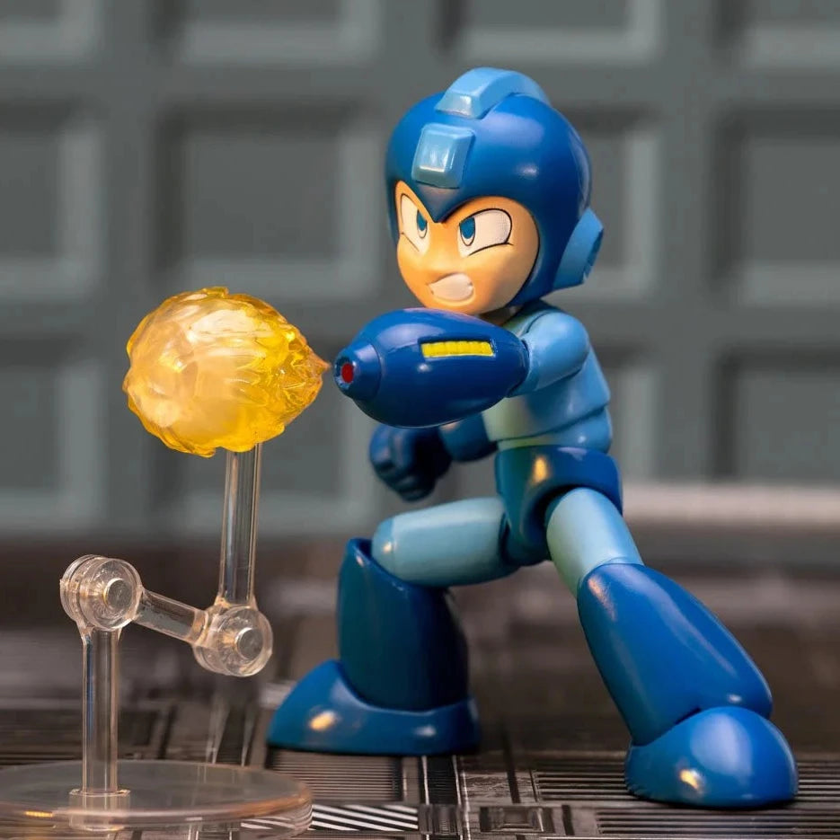 Mega Man 1:12 Scale Collectible Action Figure - Blue Bomber Video Game Character Model for Display, Cosplay & Gift Giving - Perfect for Anime Fans, Gamers & Collectors