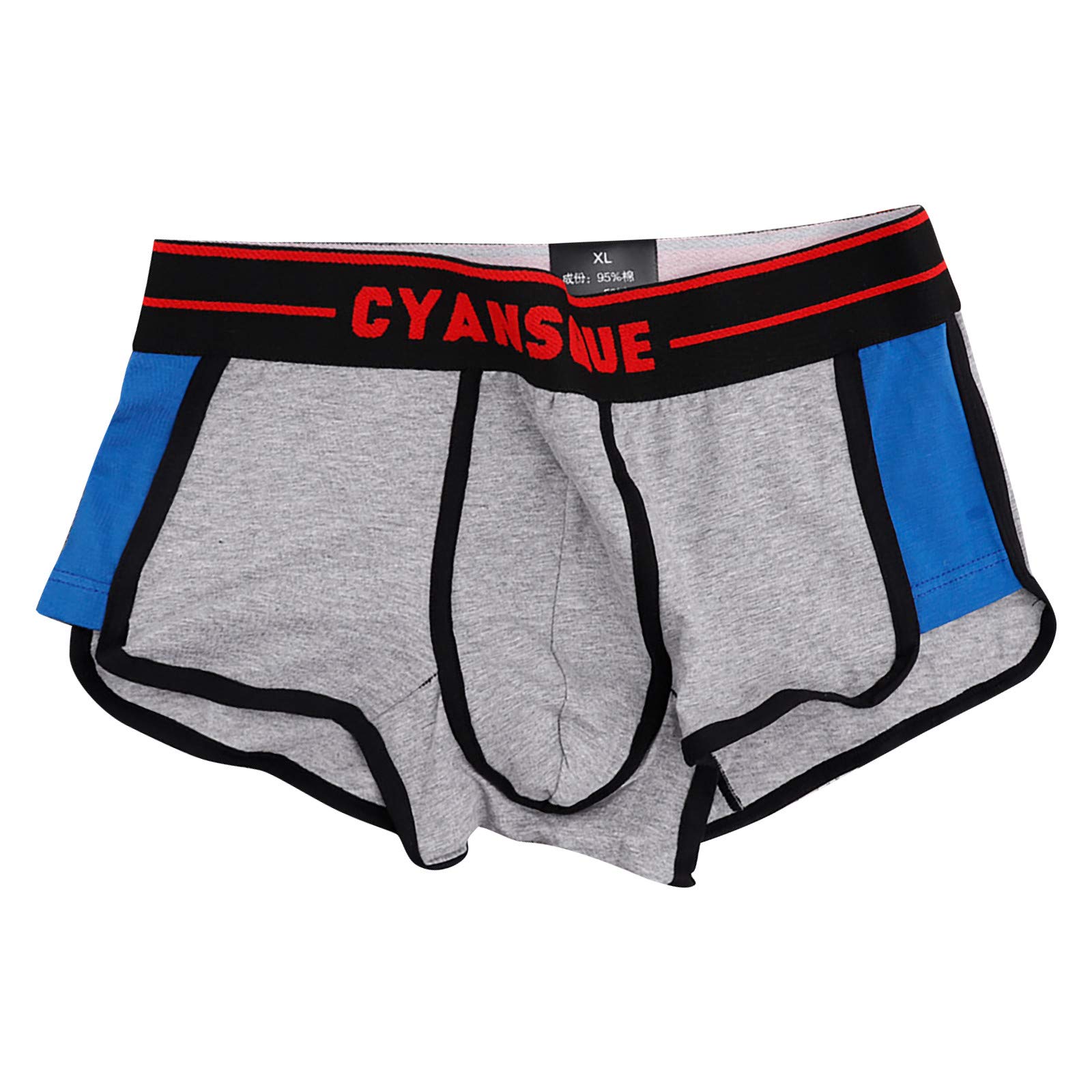 Personalized Cotton Men's Underwear - Breathable Comfortable Sports Boxer Briefs No Ride Up - Perfect for Gym, Running & Everyday Wear
