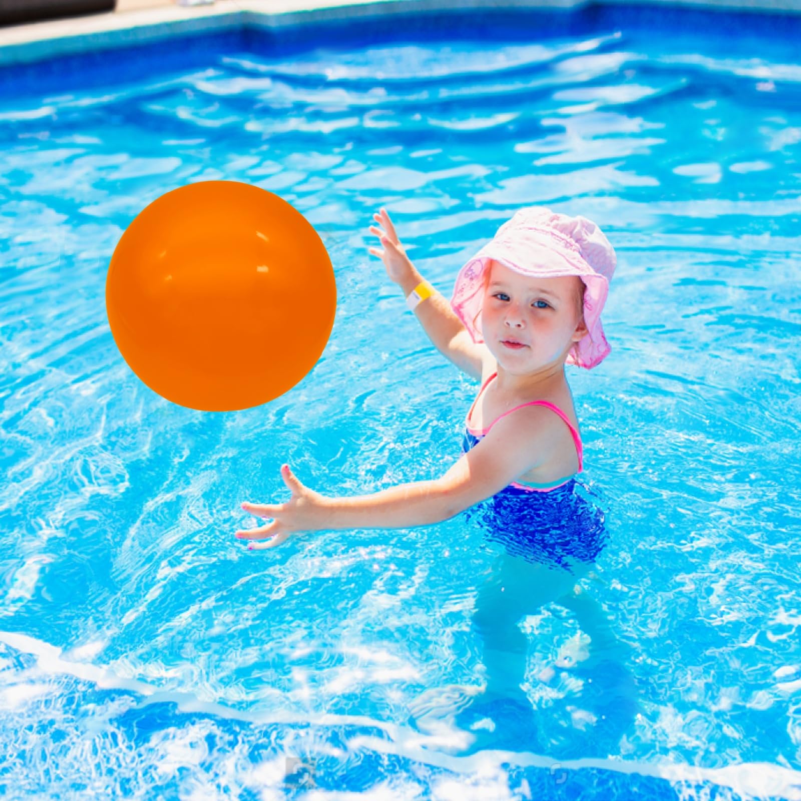 2 Pack 9 Inch Inflatable Bouncy Balls with Hand Pump - Fun Indoor Outdoor Play Balls for Kids - Perfect for Birthday Parties, Backyard Games & School Activities