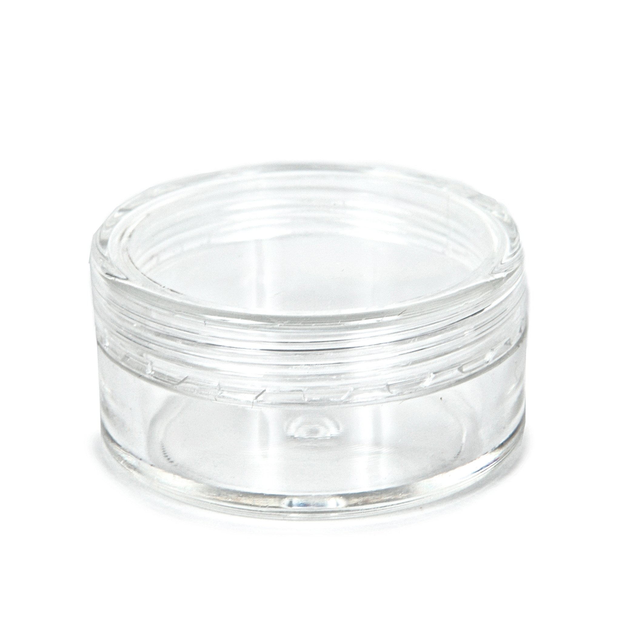 Vivaplex 25-Pack Clear 10 Gram Plastic Jars with Lids - Small Cosmetic Containers for Lip Balm, Creams, Salves & Travel-Sized Toiletries | Perfect for DIY Beauty, Skincare & Organizing Small Items