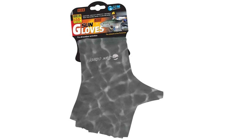 AFN Sun Gloves - UV Protection Water Resistant Grey Gloves for Outdoor Activities, Running, Hiking & Driving