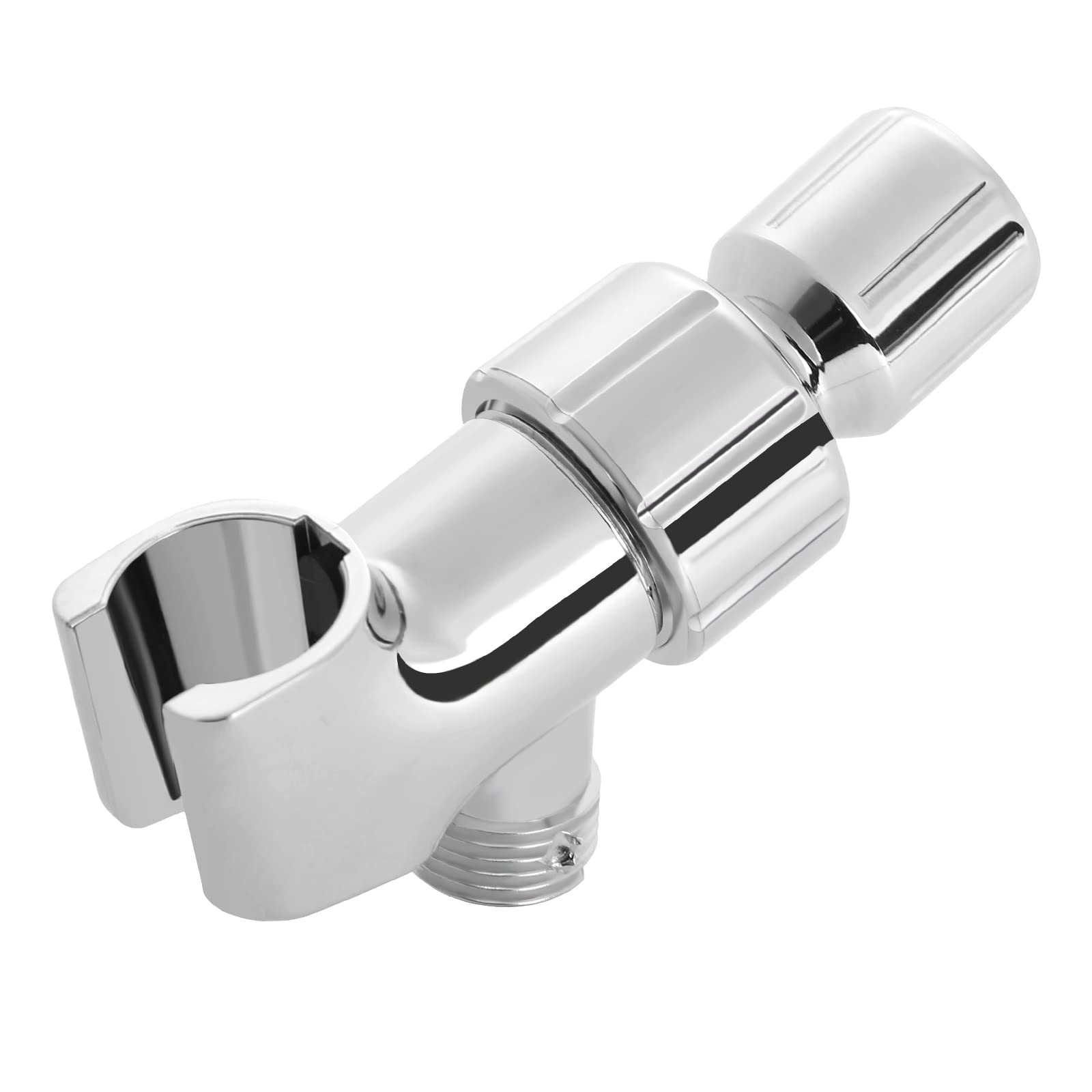 Adjustable Shower Head Holder for Handheld Shower - 1/2-Inch Connector & Swivel Mount Bracket - Perfect for Bathroom, Spa & RV Shower Upgrades