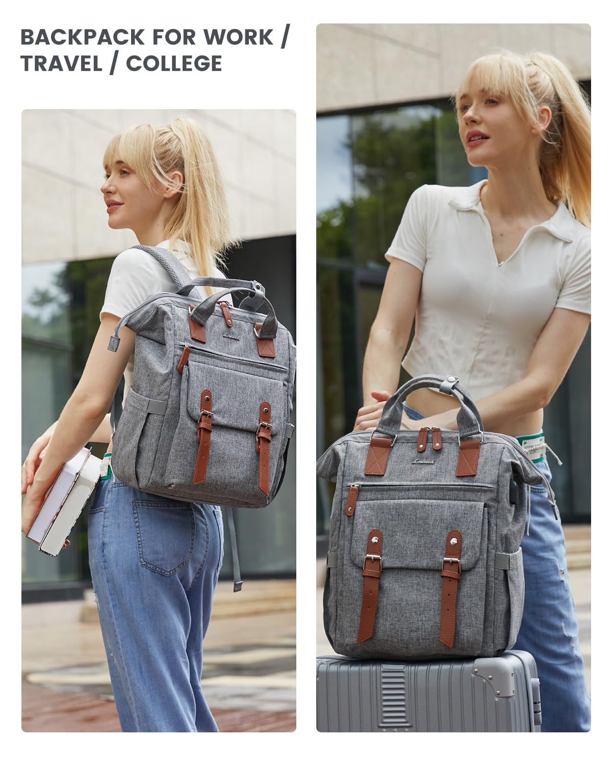 LOVEVOOK Women's Laptop Backpack - 15.6