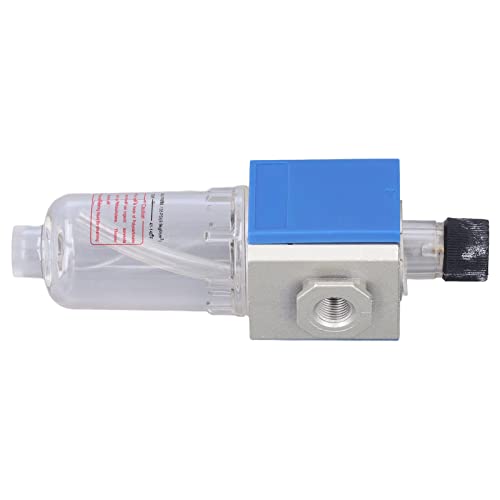 75CC Pneumatic Air Filter Lubricator, 20-130PSI Compressed Air Regulator for Fluid Transmission Systems (GL200-08) - Ideal for Industrial Pneumatic Tools, CNC Machines & Air Compressor Systems