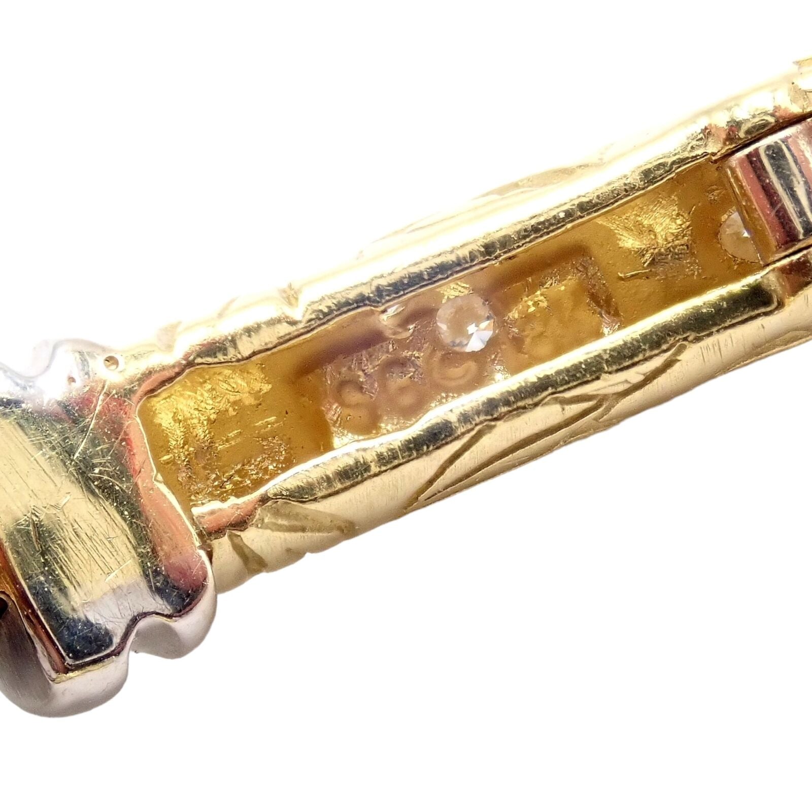 Vintage 18k Yellow & White Gold Diamond Laurel Bracelet for Women - Elegant Jewelry Gift for Anniversary, Wedding & Special Occasions