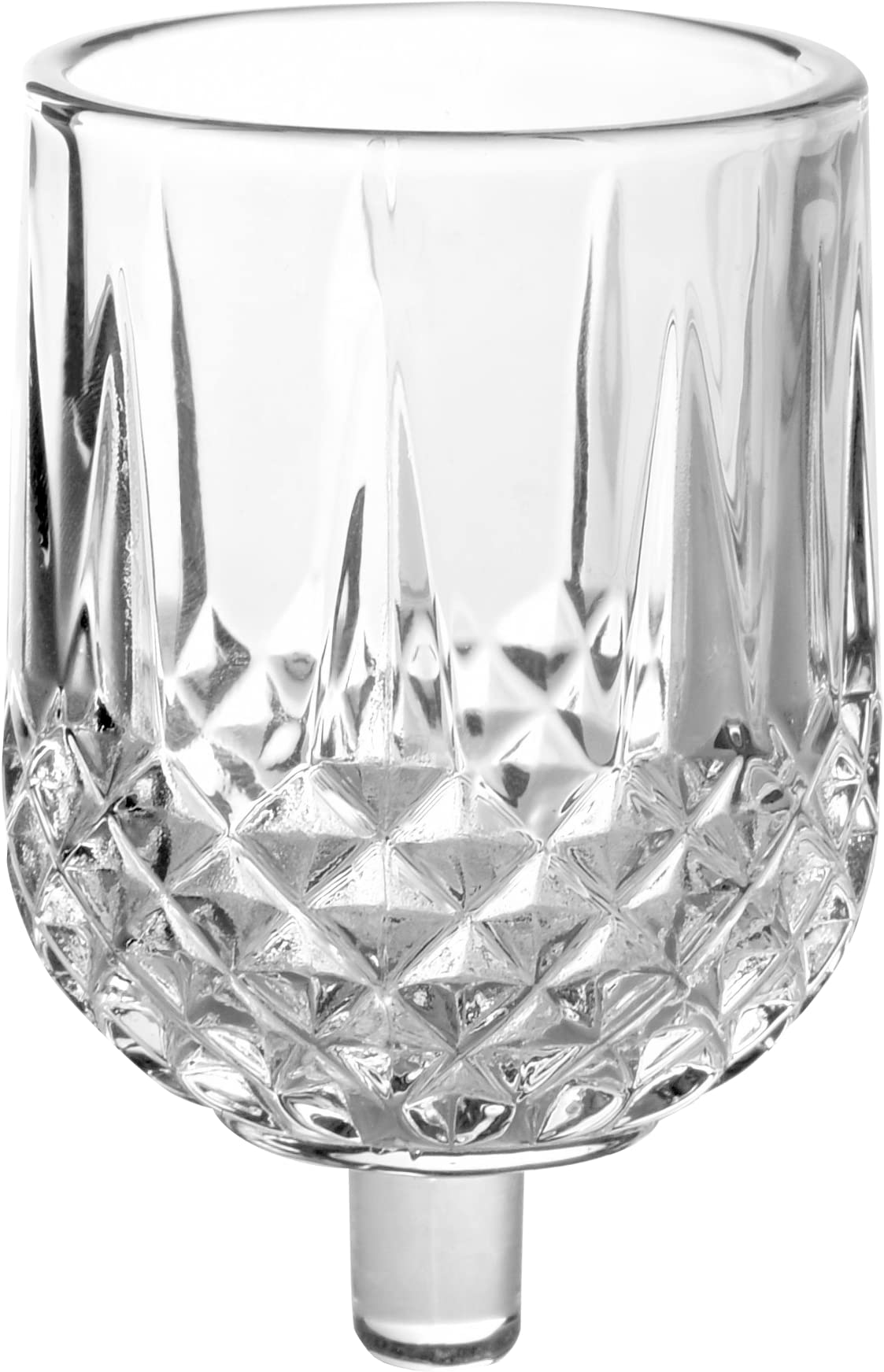 Elegant Crystal Hanukkah Menorah Oil Cups - Durable Chanukah & Shabbos Oil Candle Holders for Jewish Holidays - Perfect for Home Decor, Synagogue Use & Holiday Celebrations