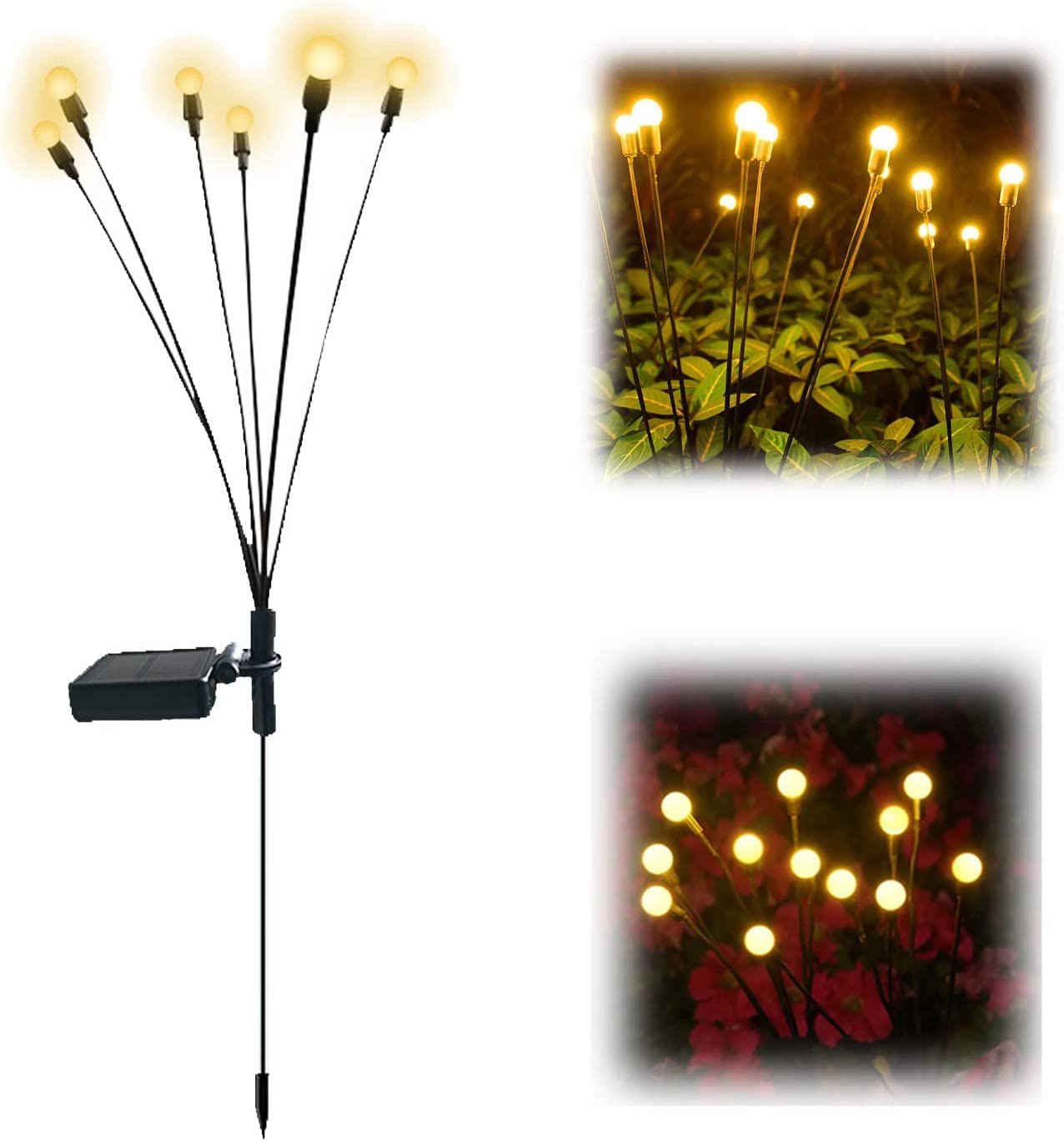 Solar LED Garden Lights - Waterproof Outdoor Lighting for Patio Walkway & Yard