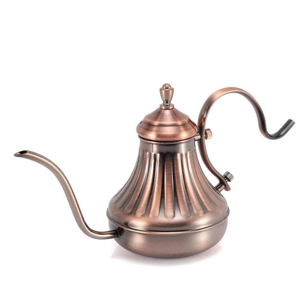 Premium Stainless Steel Coffee Press - 420ML & 650ML Royal Drip Coffee Maker with Fine Mesh & Long Gooseneck Spout for Perfect Pour Over (Bronze, 420ML) - Ideal for Home Brewing, Office Use & Camping Coffee Lovers