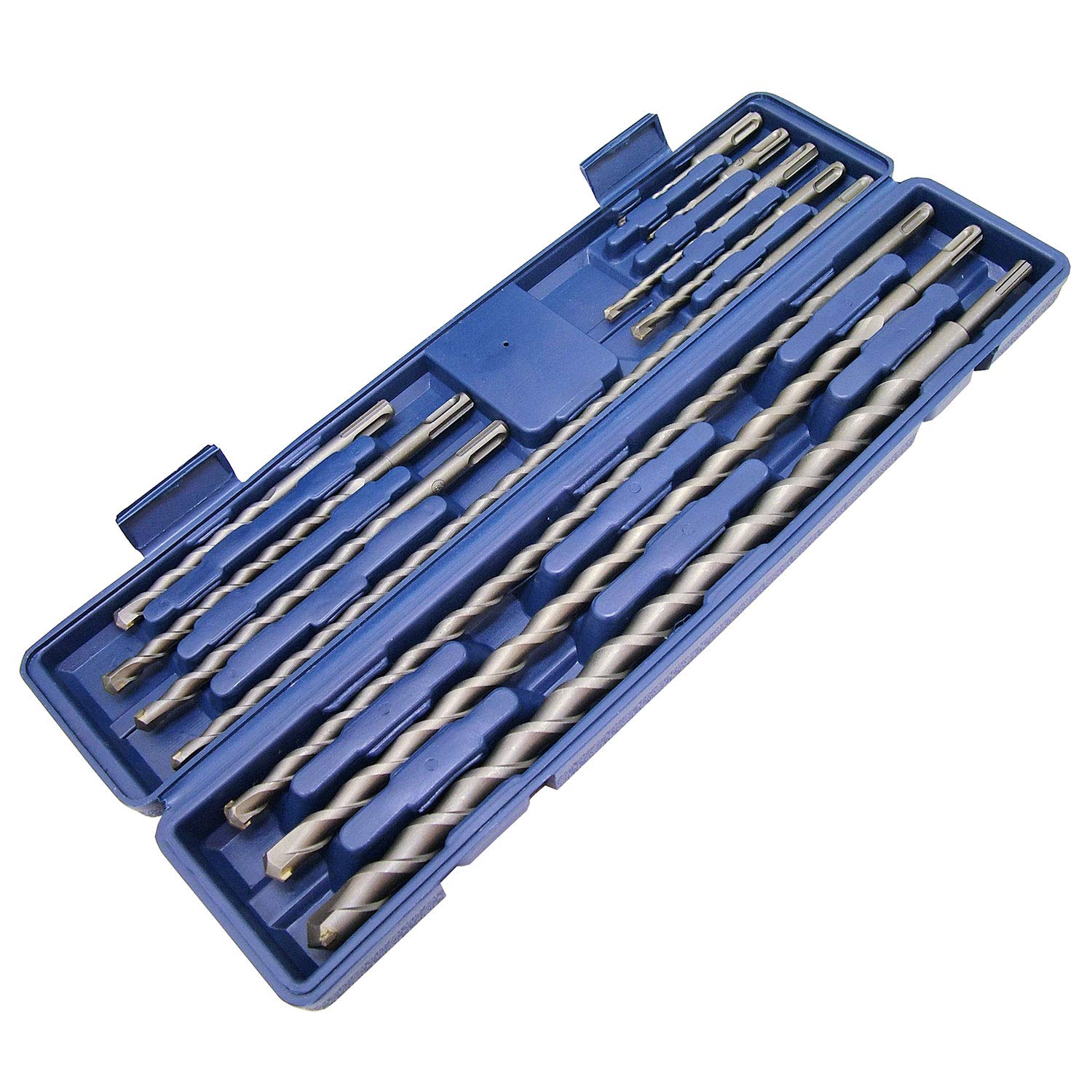 11-Piece SDS Drill Bit Set for Masonry, Concrete & Stone - Heavy Duty Rotary Hammer Drill Accessories for Construction & DIY Projects