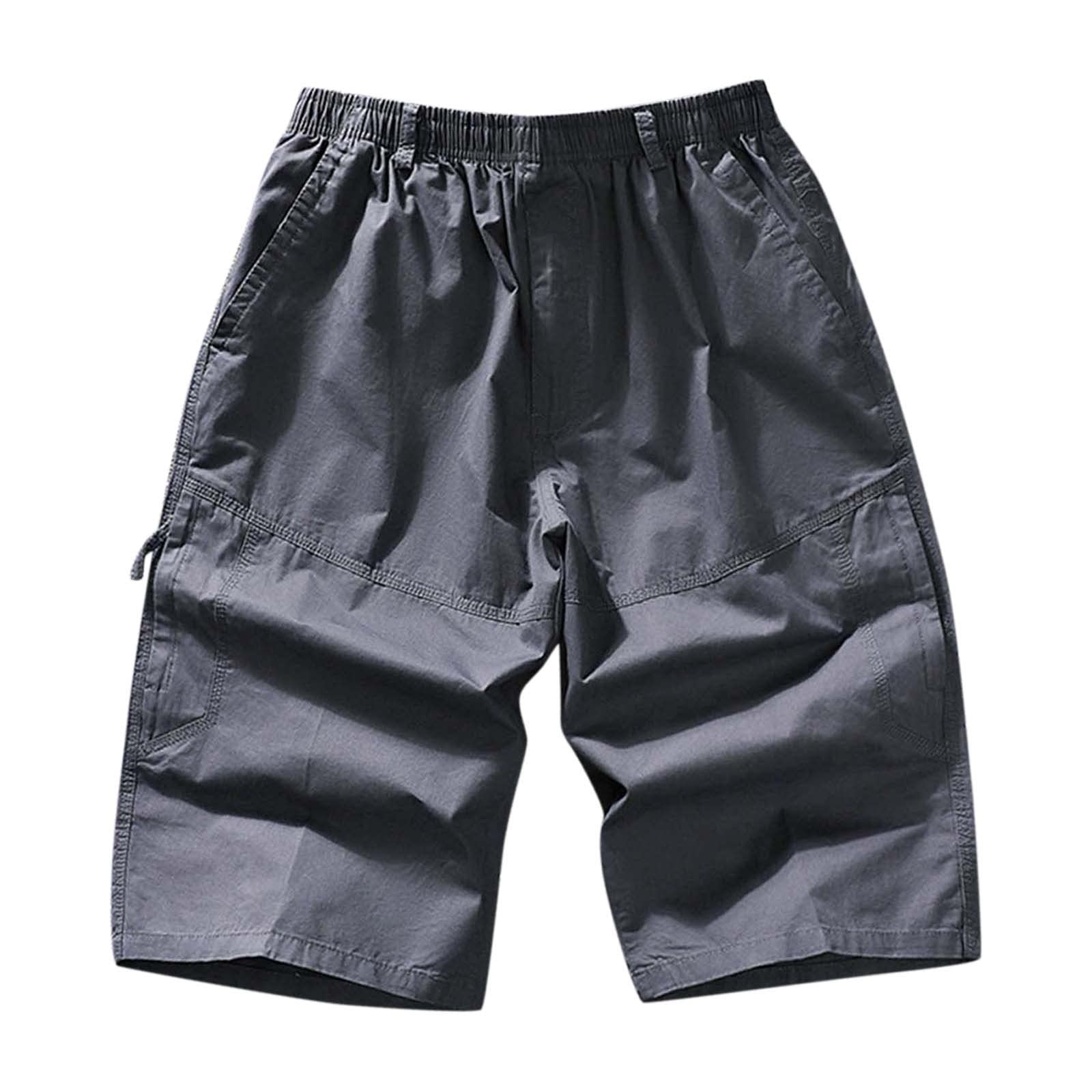 **Kadola Men's Casual Cargo Shorts with Multi-Pocket & Zipper Buckle - Outdoor Work Shorts for Hiking, Fishing & Utility Wear (Green)**