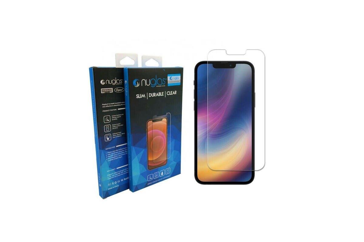 Nuglas Tempered Glass Screen Protector for iPhone 13 Mini - 9H Hardness, HD Clear, Anti-Scratch, Bubble-Free Installation - Perfect for Daily Use, Gaming, and Work Protection