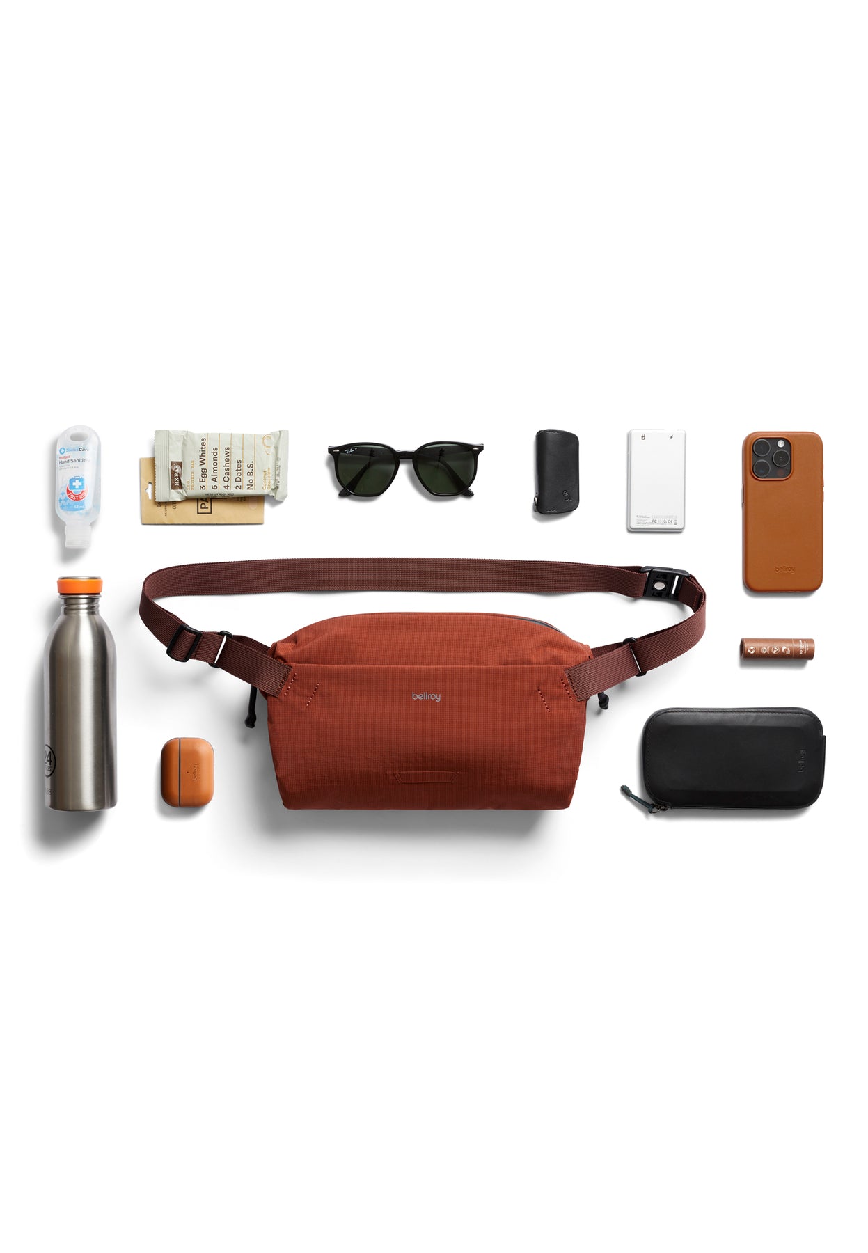 Bellroy Lite Sling - Lightweight Crossbody Bag for Men & Women | Water-Resistant Travel Sling Pack | Perfect for Hiking, Commuting & Everyday Carry (Black)