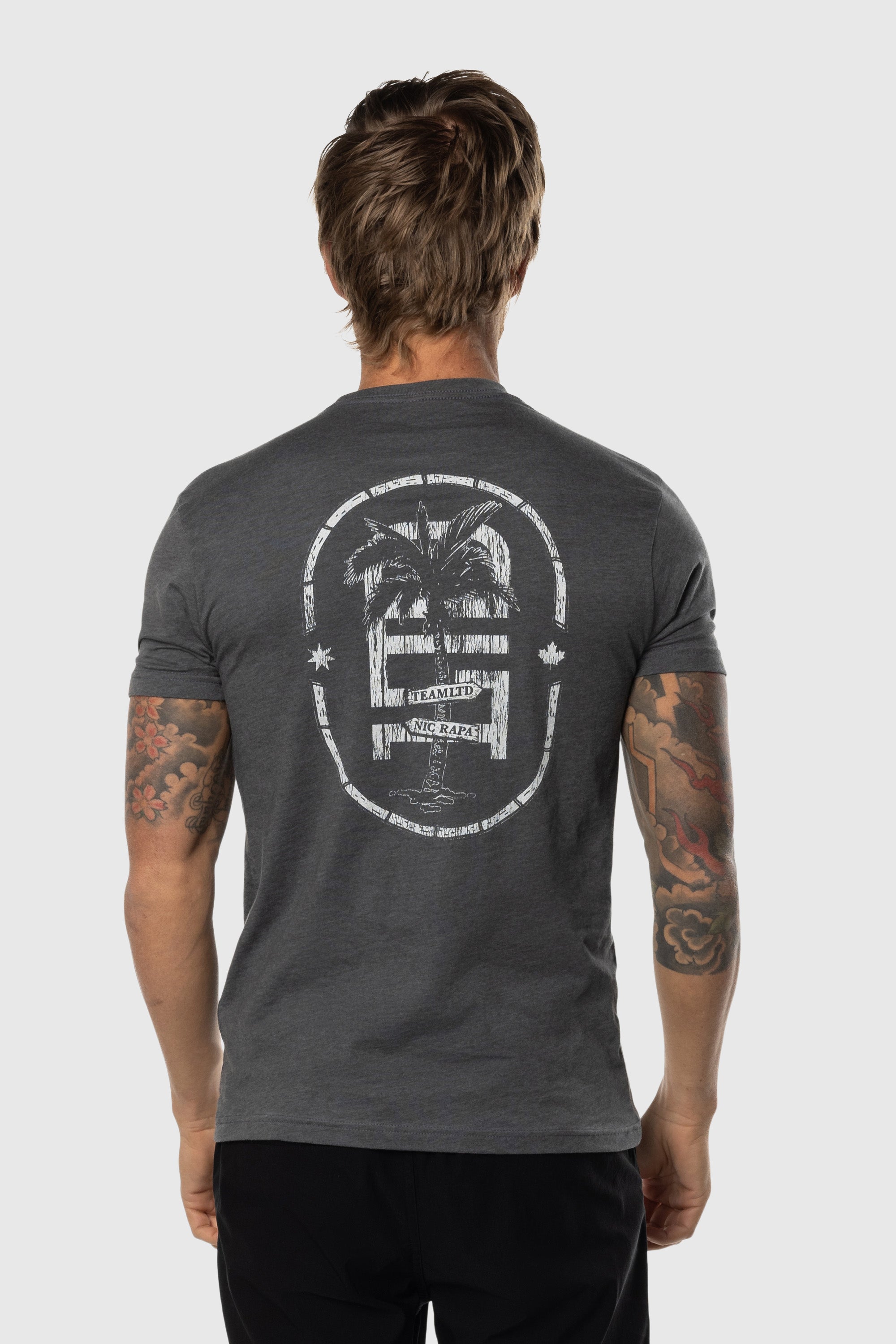 Rapa Tee Heather Charcoal - Soft & Comfortable Men's T-Shirt for Casual Wear & Everyday Outfits