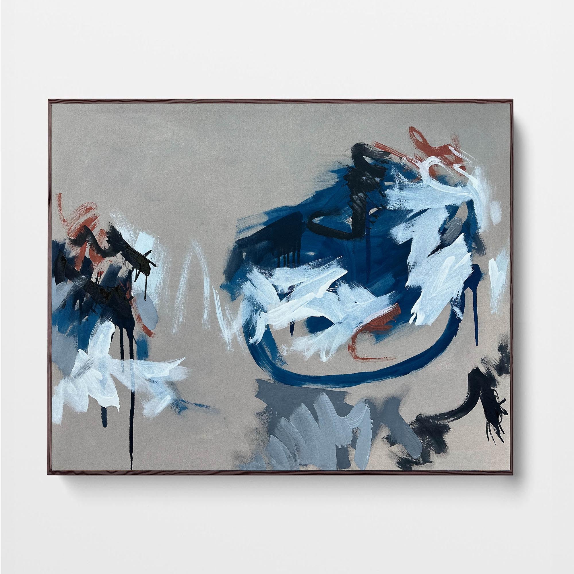Time Set For Rewind - Original Large Canvas Painting 150x120cm - Perfect for Living Room Wall Decor & Modern Art Collection