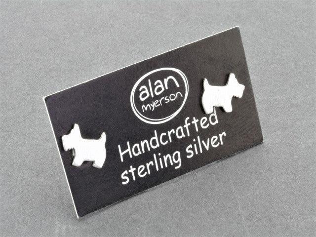 Premium Sterling Silver Dog Stud for Terriers - Perfect for Pet Jewelry & Dog Accessories