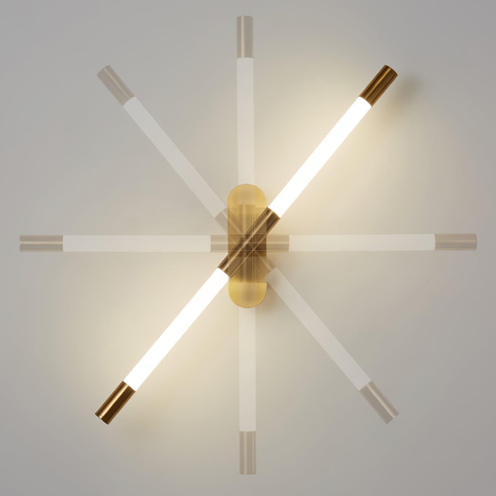 Agnes Sconce Wall Light - Modern Brass Finish Plug-in Fixture for Bedroom, Living Room & Hallway Lighting Decor