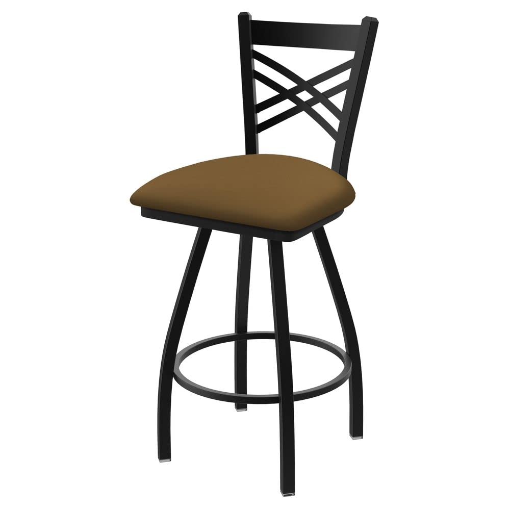 Holland Bar Stool Co. XL 820 Catalina Swivel Bar Stool with Canter Saddle Seat - Comfortable Counter Height Stool for Kitchen Island, Bar, Pub & Restaurant Use
