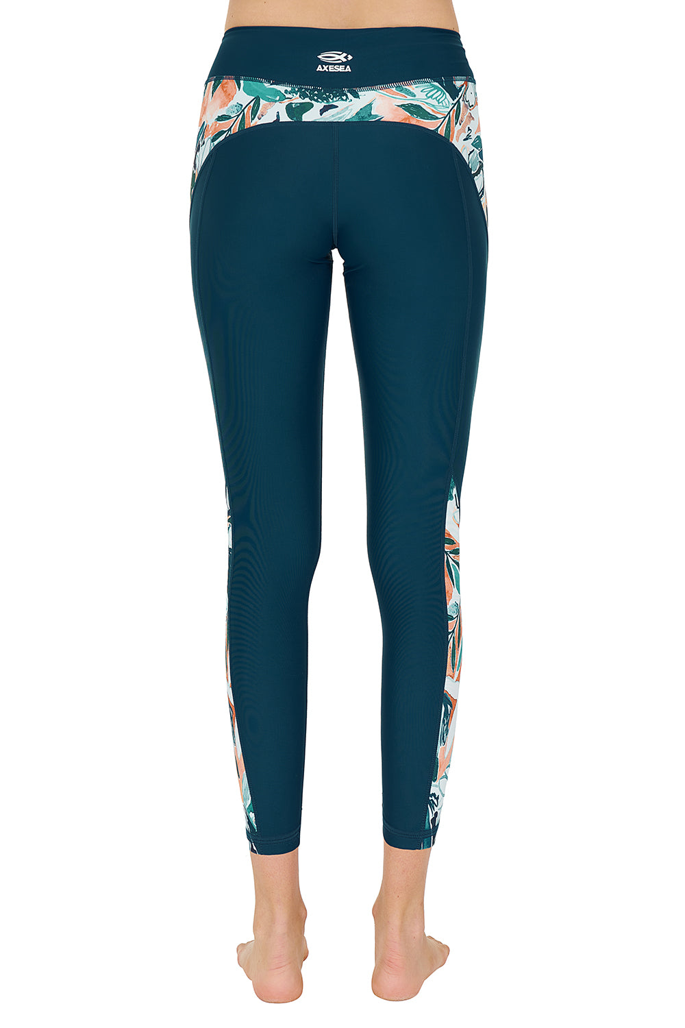 Axesea High Waist Surf Leggings for Women - Quick Dry Yoga Pants with UPF 50+ Sun Protection - Perfect for Surfing, Swimming, Beach & Outdoor Activities