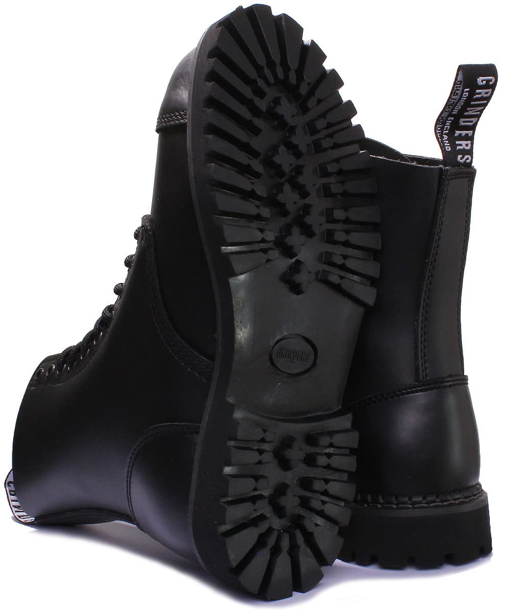 Men's Grinder Work Boots - Durable Steel Toe Safety Boots for Construction, Hiking & Outdoor Work