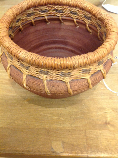 Handwoven Wicker Bowl - 7 Inch Natural Rattan Pottery for Home Decor, Kitchen & Dining | Perfect for Fruit, Salad, Bread Serving & Table Centerpiece