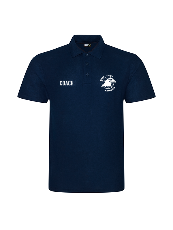 Eagles Coach & Staff Polo Shirt - Premium Embroidered Logo Performance Apparel for Sports Teams & Corporate Events