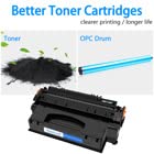NineLeaf High Yield Black Toner Cartridge (4-Pack) - Compatible with HP LaserJet P2015/P2015dn/P2015X/M2727/M2727nf/P2015d/M2727nfs Printers - Replacement for HP 53X/Q7553X - Perfect for Office Printing & Bulk Document Processing