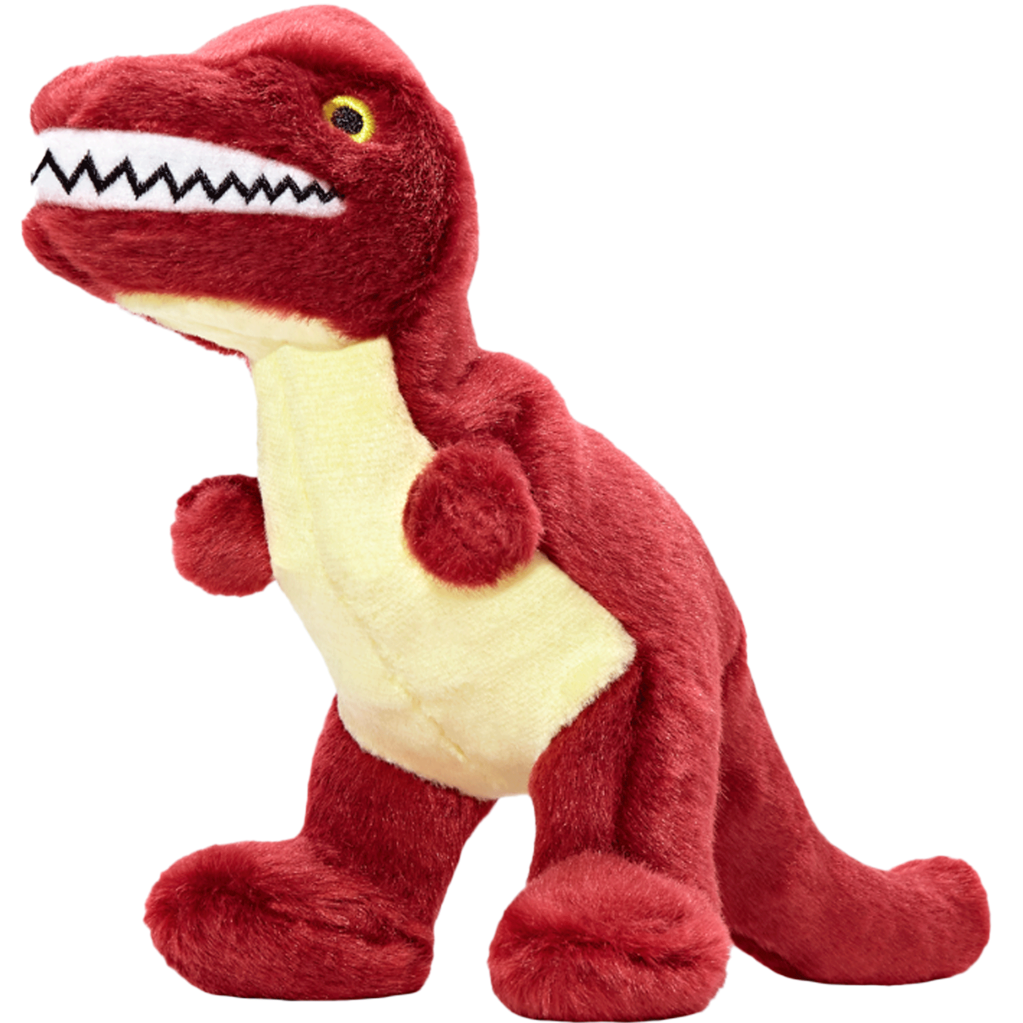 Fluff & Tuff Tiny T-Rex Dinosaur Dog Toy - Durable Plush Chew Toy for Small & Medium Dogs - Perfect for Playtime, Training & Cuddling