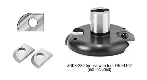 Amana Tool RCK-232 Insert Knives for RC-4102 Router - Industrial Grade CNC Cutting Blades for Woodworking & Cabinet Making