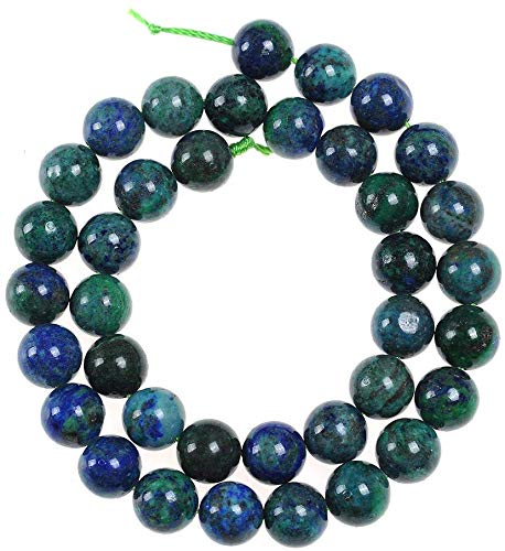 8mm Natural Stone Loose Beads - Genuine Lapis Lazuli Gemstone Beads for DIY Jewelry Making (15.5 Inch Strand, 45 Pieces) - Perfect for Necklaces, Bracelets & Earrings Crafting