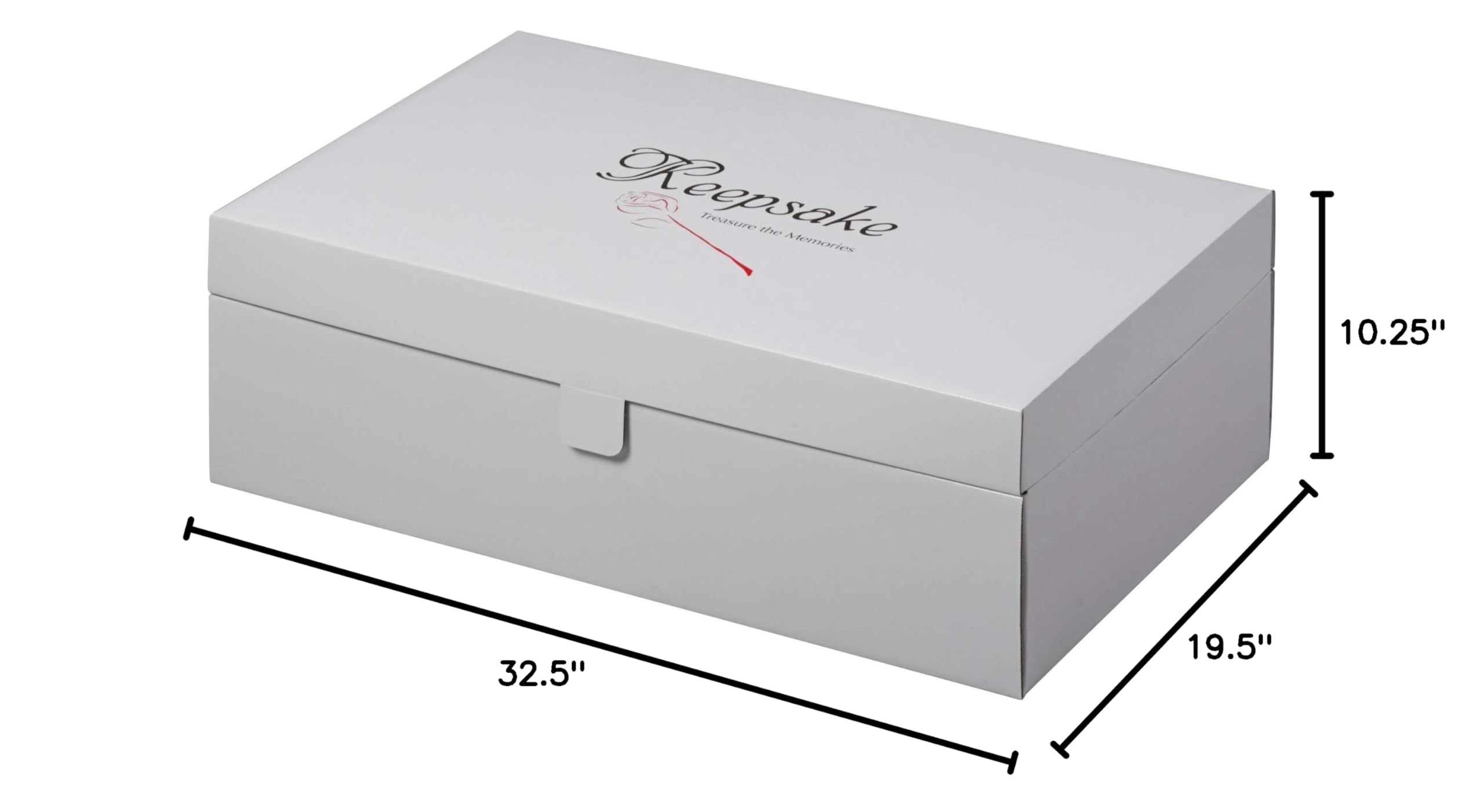 Foster-Stephens Extra Large White Wedding Dress Storage Box with Lavender Sachet - Premium Garment Organizer for Gowns, Quilts & Family Heirlooms | Perfect for Bridal Dress Preservation, Closet Organization & Special Occasion Attire Protection