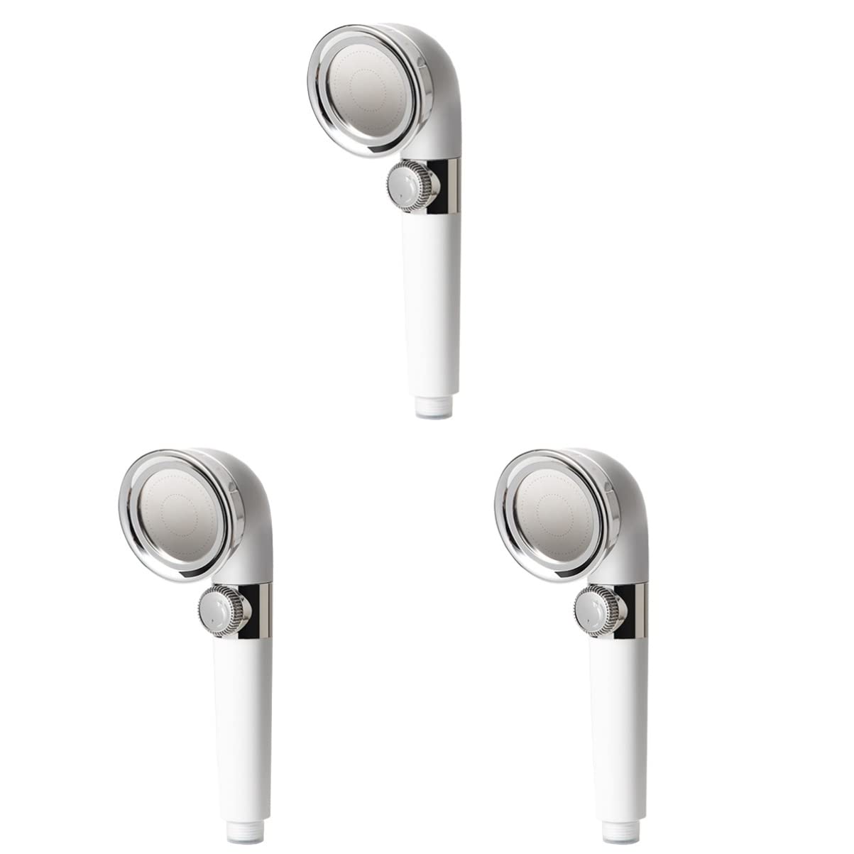DOITOOL 3-Pack Handheld Shower Head with High Pressure Waterfall Spray - Bathroom Shower Nozzle for Relaxing Spa-Like Experience at Home