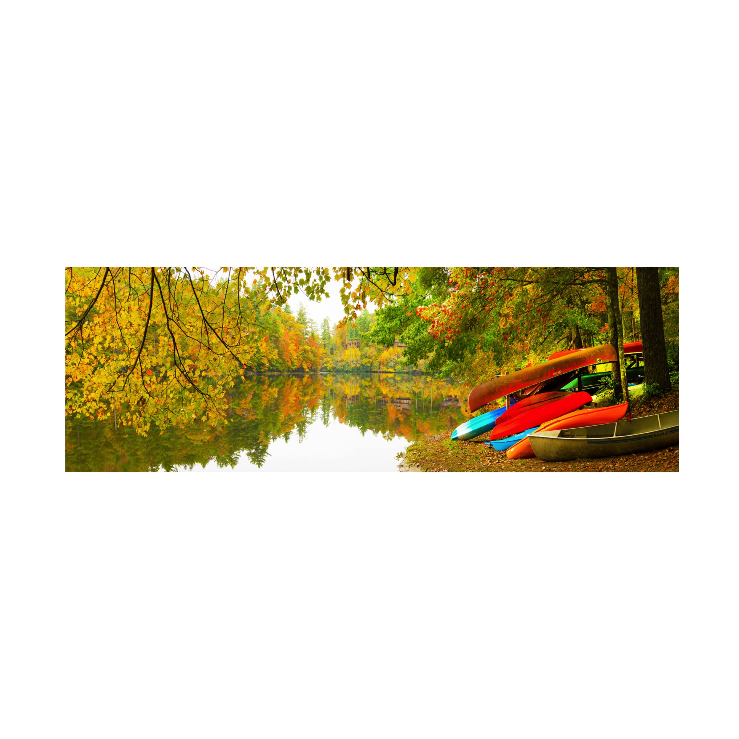 Jack Reed 'Autumn Fleet' Canvas Wall Art Print - Landscape Oil Painting Reproduction - Perfect for Living Room, Bedroom & Office Decor