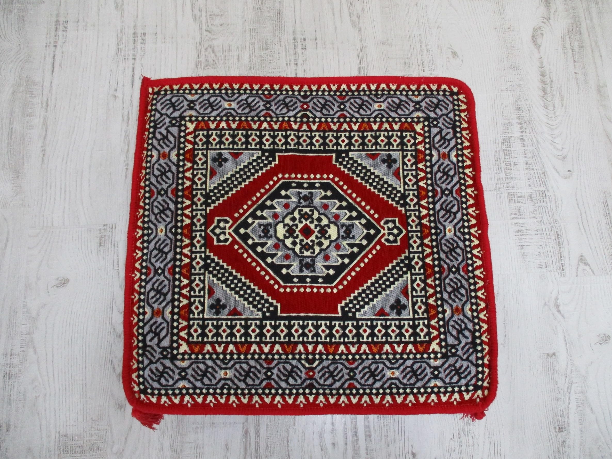 Handmade Kilim Poufs & Ottoman Footstools - Arabic Coffee Table, Floor Seating, Pet Bed - Filled with High-Density Foam for Living Room, Bedroom & Boho Decor