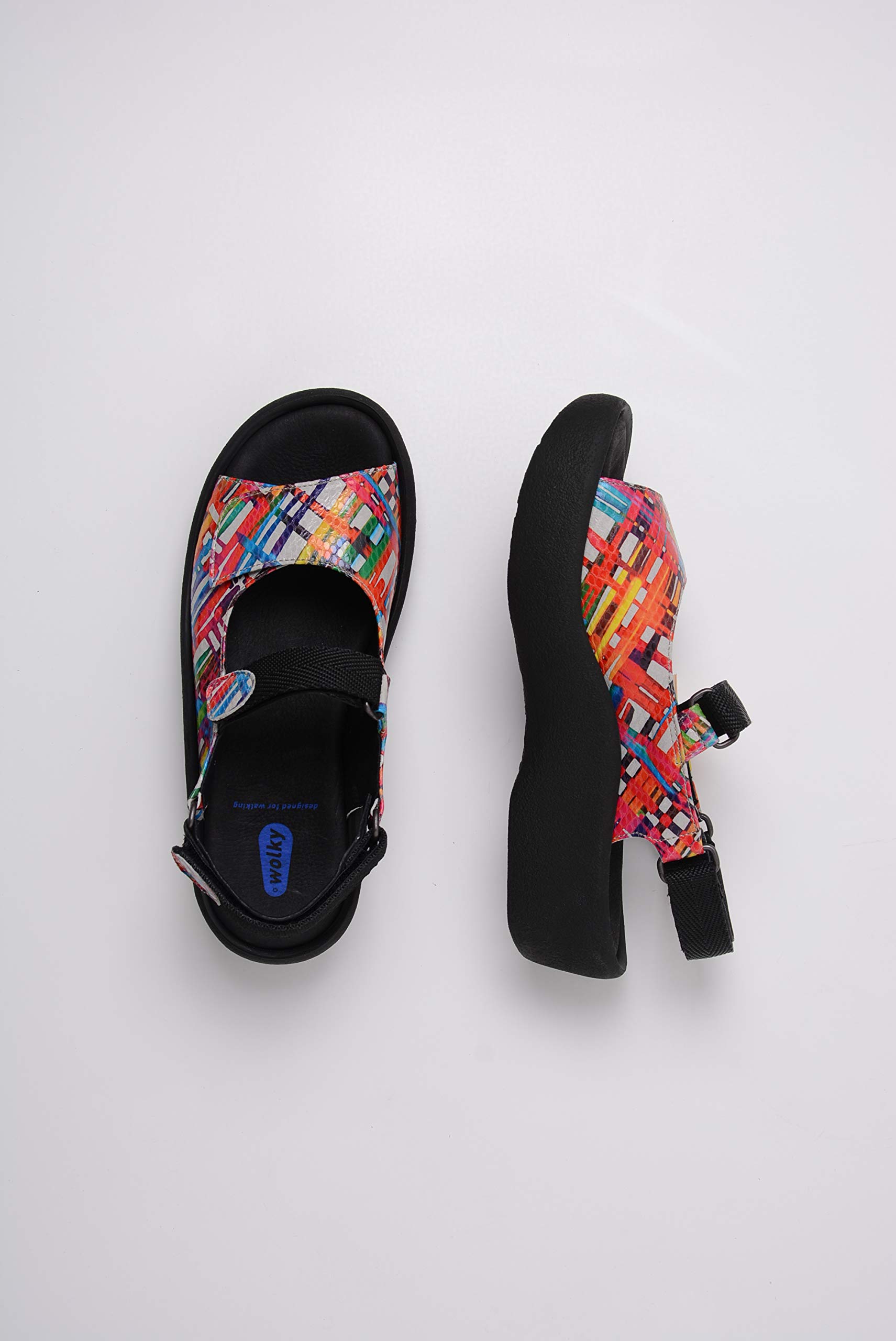Wolky Women's Comfortable Heeled Sandals - Stylish & Supportive Summer Shoes for Walking, Travel & Outdoor Activities