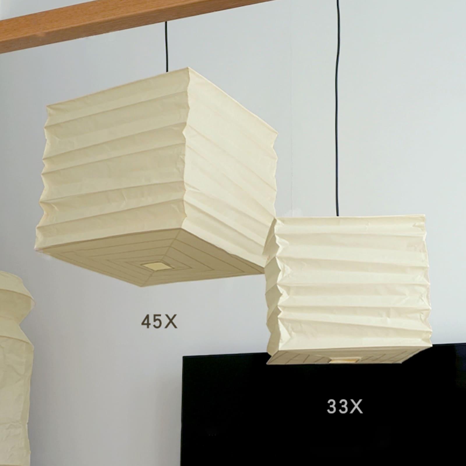 Ayla Modern Paper Cube Pendant Light - Stylish Hanging Lamp for Living Room, Bedroom, and Dining Room Decor