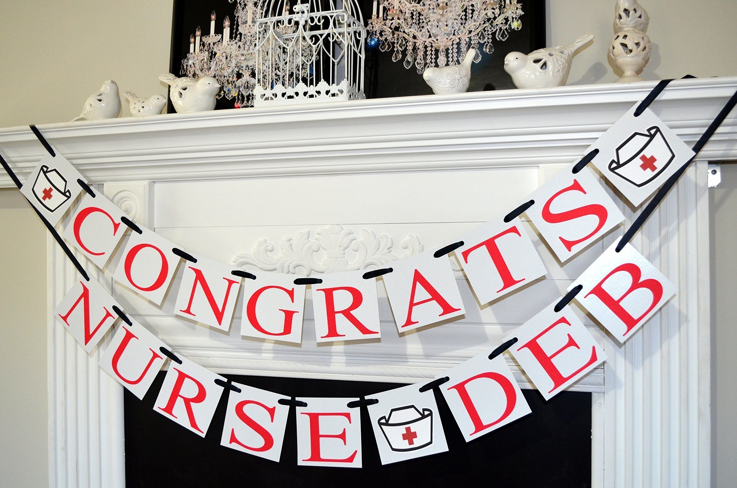 Custom Nurse Graduation Banner - Personalized RN Graduation Sign & Party Decorations for Nursing School Celebrations - Perfect for Graduation Parties, Dorm Decor & Healthcare Events