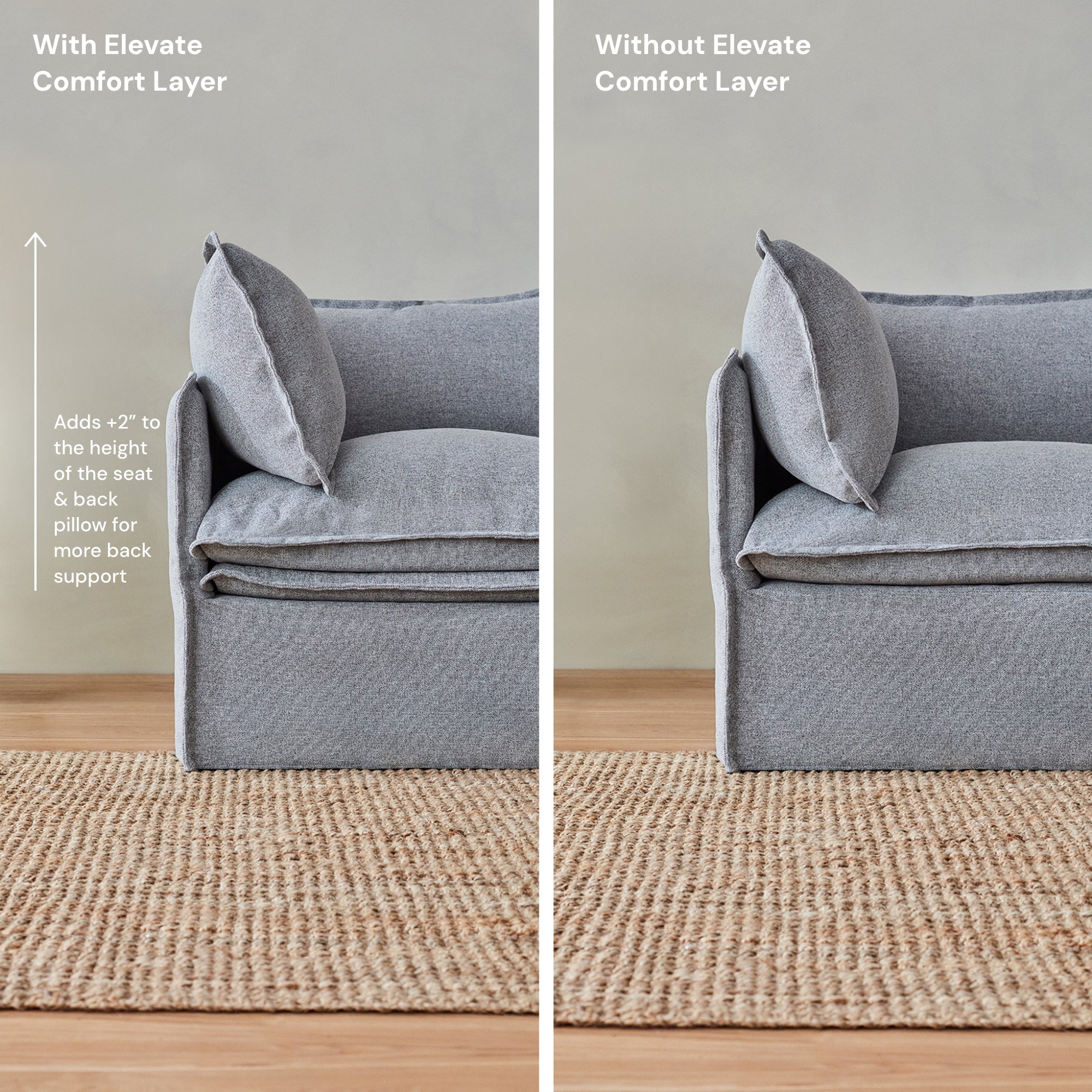 Premium 7-Seater U-Shaped Sectional Sofa with Bench Ottoman - Plush Weave Eggshell Fabric for Ultimate Comfort | Perfect for Living Rooms, Family Gatherings & Home Theaters