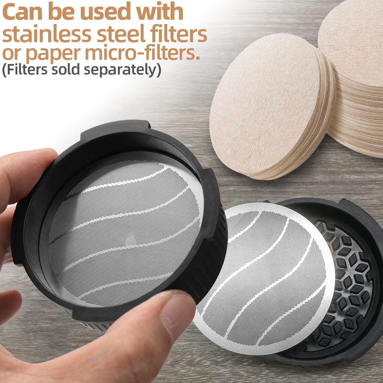 AeroPress Flow Control Filter Cap Replacement - No Drip Coffee Filter Lid for AeroPress Original, Go, Go Plus & Clear Models | Perfect for Travel, Camping & Home Brewing
