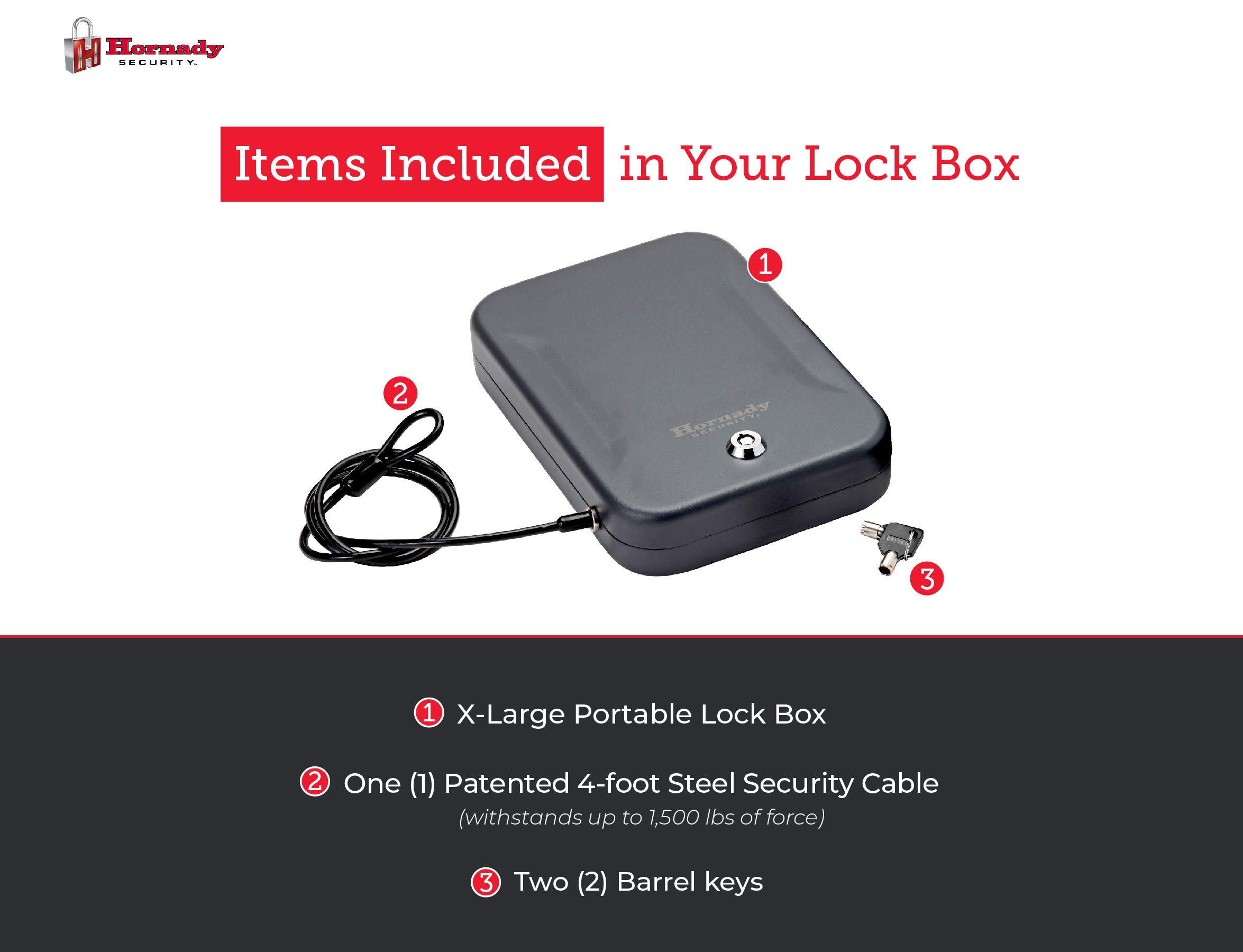 Hornady Lockbox for Guns and Valuables - Secure Handgun Safe with Keypad Entry | Perfect for Home, Office & Travel Security