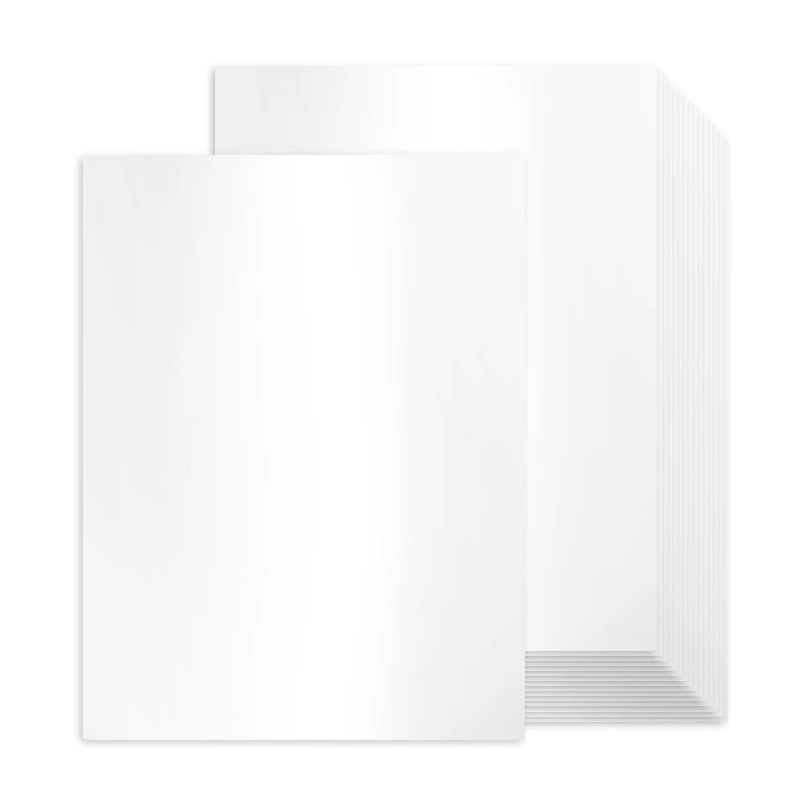 24 Sheets White Shimmer Cardstock 8.5 x 11 Inch - 80lb Metallic Printer Paper for Invitations, Certificates, DIY Greeting Cards, Scrapbooking & Craft Projects - Premium Glitter Card Stock for Wedding, Birthday & Holiday Decorations