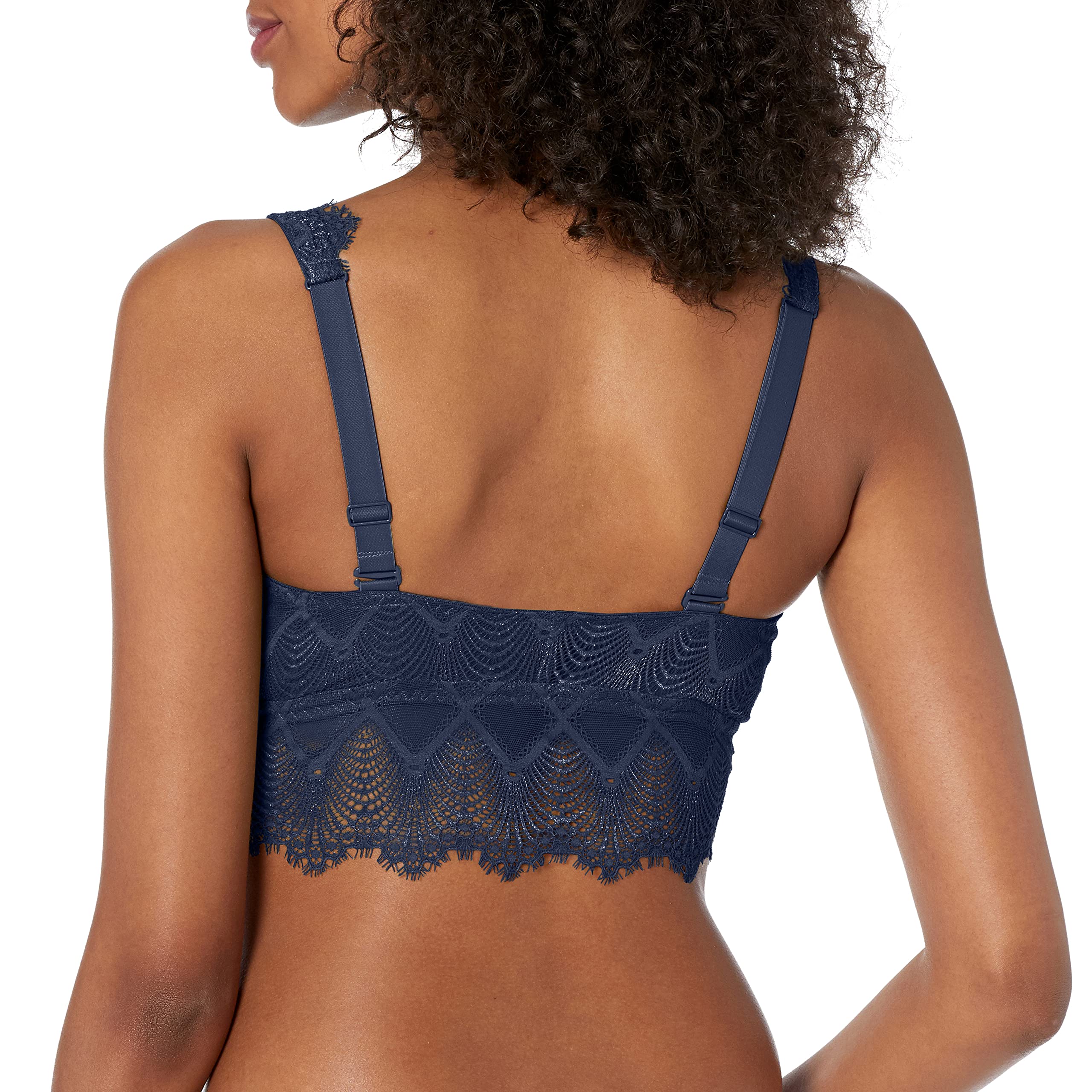 Cosabella Women's Allure Curvy Plunge Bralette - Comfortable Lace Underwire-Free Bra for Plus Size - Perfect for Everyday Wear & Special Occasions