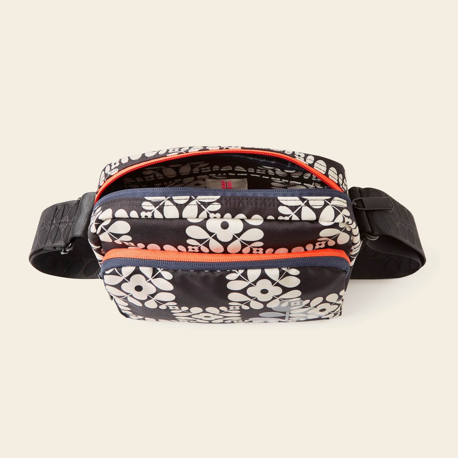 Angle Camera Bag - Lattice Flower Tile Onyx Crossbody Purse for Women, DSLR Camera Case with Adjustable Strap - Perfect for Travel, Photography & Everyday Use