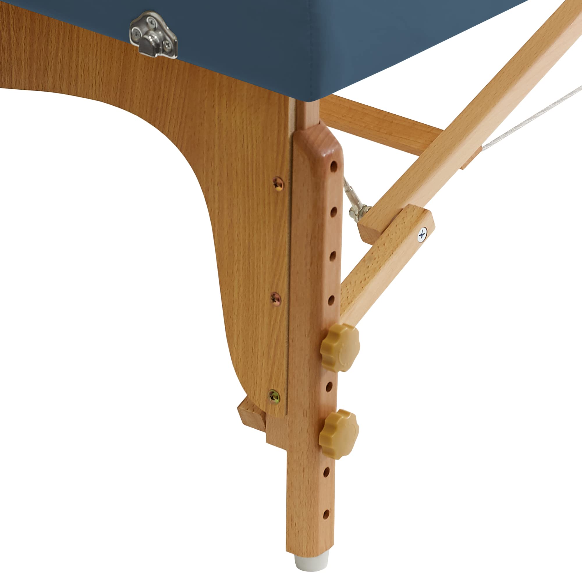 Portable Physical Therapy Massage Table - Low Profile Stretching Treatment Mat Platform for Home & Salon Use - Blue - Ideal for Chiropractic, Yoga, and Rehab Sessions