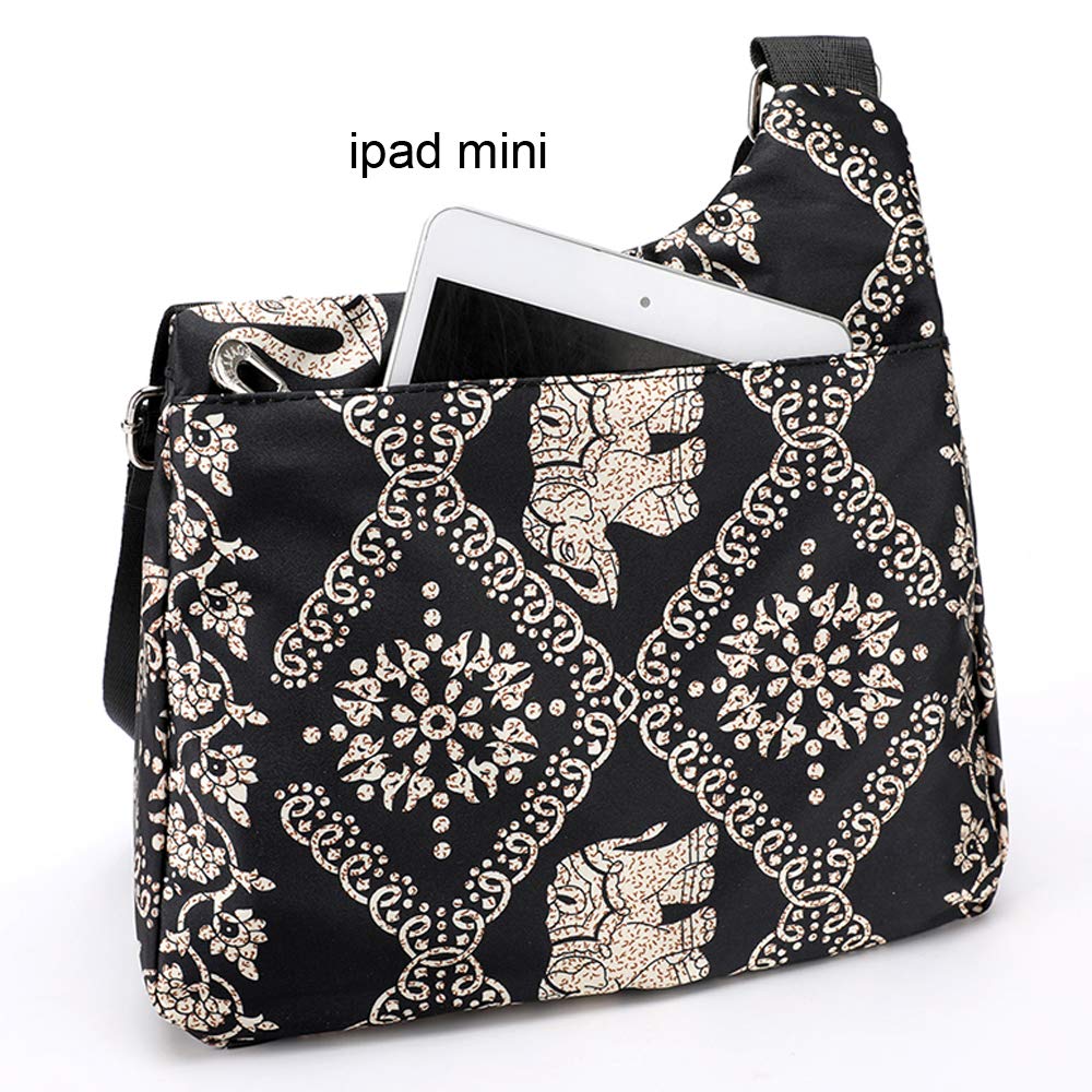 STUOYE Women's Nylon Crossbody Bag with Multiple Pockets - Lightweight Travel Shoulder Purse for Daily Use, Shopping, and Weekend Getaways