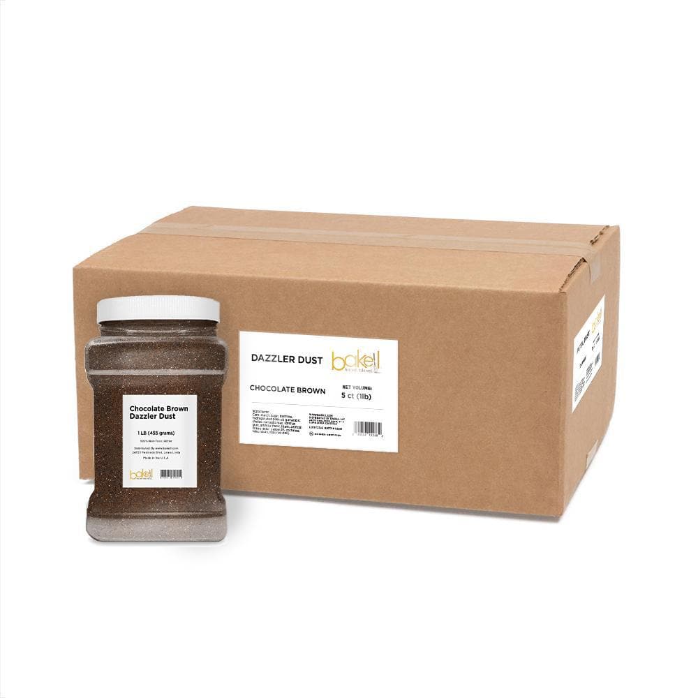Premium Chocolate Brown Dazzler Dust® - Bulk Glitter for Crafts, DIY, Nail Art & Cosmetics | Perfect for Party Decor, Slime Making & Resin Projects