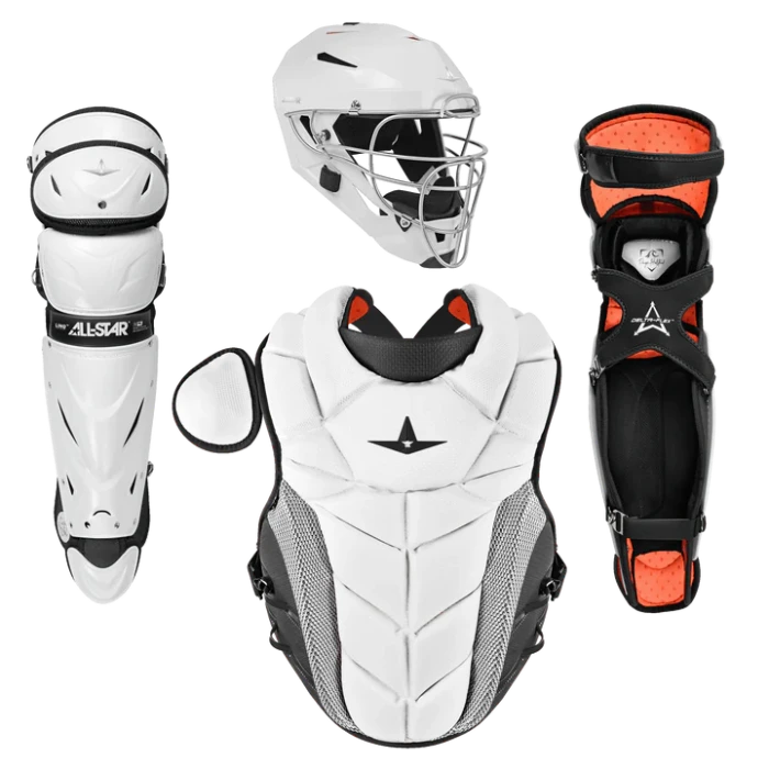 All Star PHX™ Fastpitch Catching Kit - White/Black - Paige Halstead Inspired | Premium Softball Catcher Gear for Training & Games