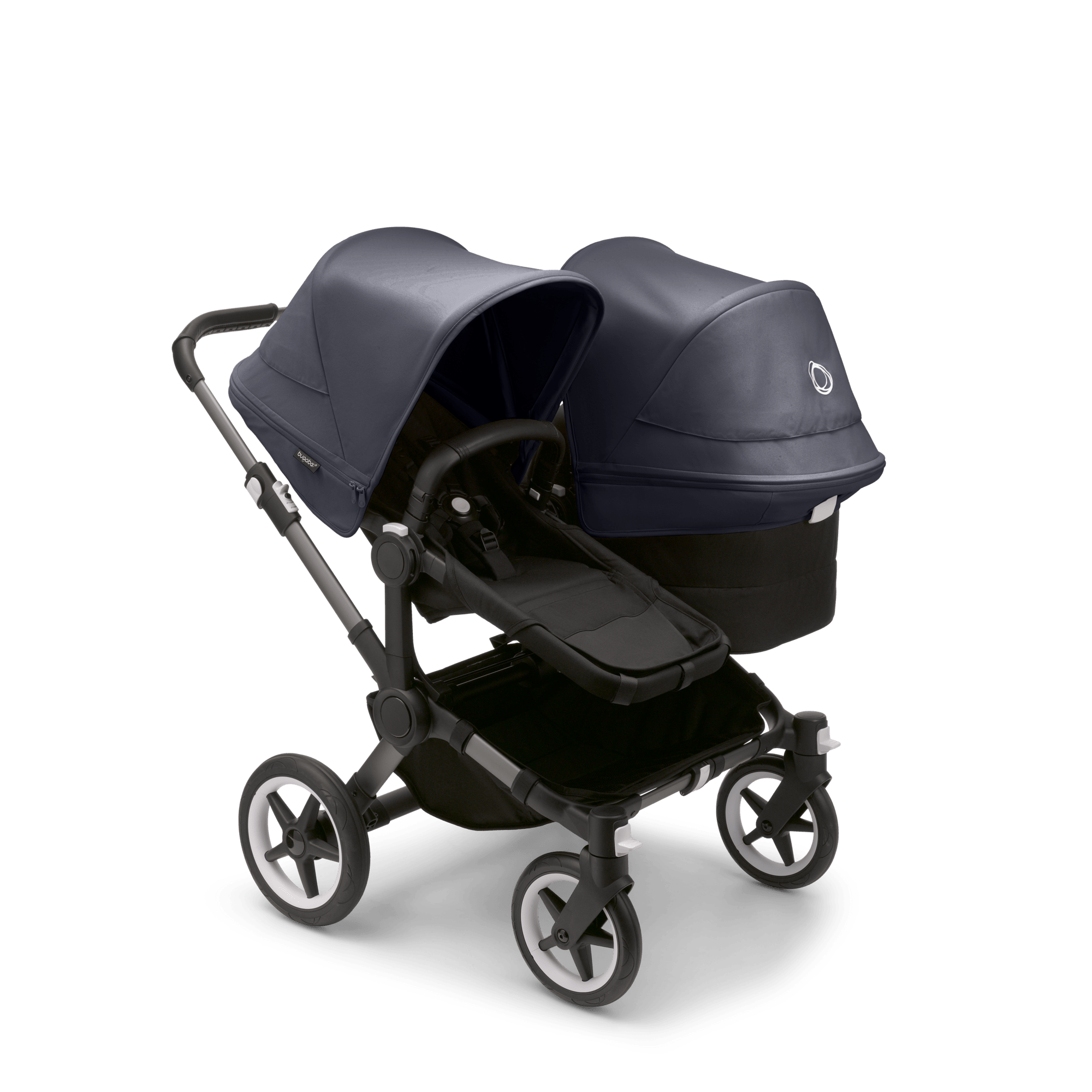 Bugaboo Donkey5 Duo Complete Stroller - Premium Twin Baby Stroller for Newborns & Toddlers | Compact Fold, All-Terrain Wheels | Perfect for City Walks, Travel & Everyday Use