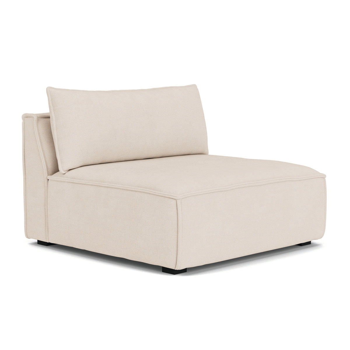 Daphne Fabric Modular 1-Seater Sofa (Armless) - Compact & Stylish for Small Spaces, Apartments, and Living Rooms