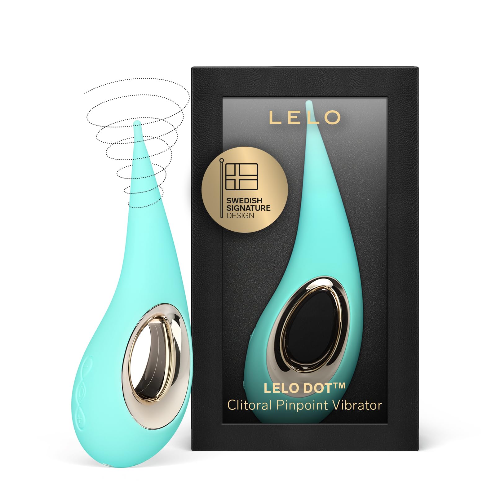 LELO DOT Clitoral Stimulator with Elliptical Motion & 8 Vibration Modes - Rechargeable Waterproof G-Spot Vibrator for Women - Perfect for Solo Play, Couples Intimacy & Underwater Pleasure